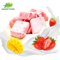 SABAVA 38g Zoete Gefreeze-droogde Gemengde Fruitjes Aardbei Mango Chips Yoghurtblokjes Harde Textuur Klaar om te Eten 12 Maanden Houdbaarheid