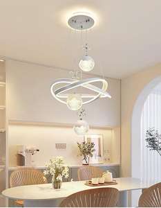 إضاءة تجارية مخصصة ديكور سوبر ماركت مكتب معلق الألومنيوم قلادة الصمام أضواء حلقة - Product Image 6