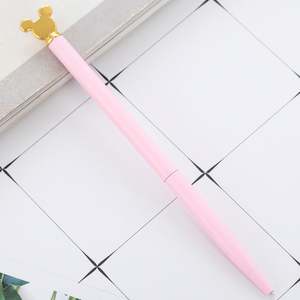 Stylo à bille fantaisie en métal en gros, motif tête de Mickey Mouse, design créatif et mignon - Product Image 5
