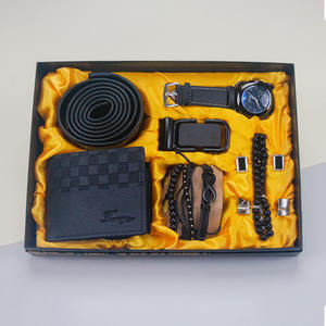 Nuevo, Caja de Regalo Moderna y Exquisita con Múltiples Artículos: Cartera de Metal, Reloj, Pulsera, Correa, Clip para Corbata, Gemelos, Bolígrafo, Regalo de Navidad - Product Image 6