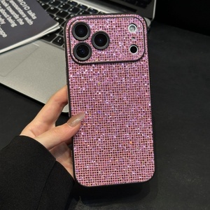 เคสโทรศัพท์มือถือหนังวิบวับหรูหรา ประดับกลิตเตอร์ ป้องกันแรงกระแทก 360 องศา สำหรับ iPhone 13-17 Pro Max ขายส่ง - Product Image 3