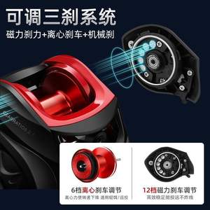 Set de Caña de Pescar Profesional con Carrete de Baitcasting, 2.1M, Acción Media-Rápida, Guías SIC, para Pesca de Lubina en Agua Dulce, Fibra de Carbono Importada - Product Image 5