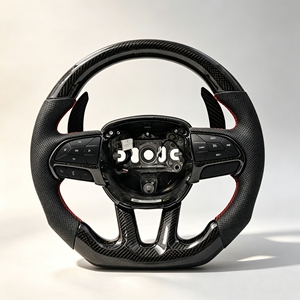 พวงมาลัยคาร์บอนฟอร์จแบบกำหนดเองสำหรับ Charger Durango Hellcat Grand Trackhawk ปี 2014-2024 - Product Image 1