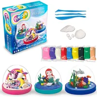 Plastilina de colores para niños, arcilla polimérica de textura suave y secado al aire para modelar, juguete de aprendizaje creativo, incluye herramientas
