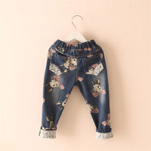 Productos Más Vendidos, Jeans de Diseñador a la Moda para Niños, Pantalones Largos para Niñas en Estados Unidos - Product Image 3