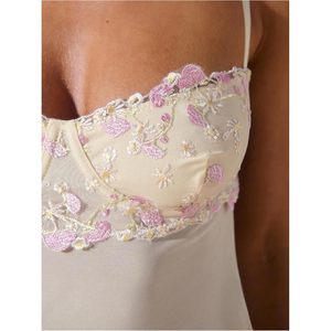 Women's Floral Lace Mesh Crop Cami <b>Top</b> Spaghetti Strap <b>Sweetheart</b> <b>Neckline</b> Translucent Summer Outfit Y2k Style - Product Image 4