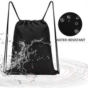 <b>Drawstring</b> Bags Sports Gym <b>Backpack</b> Pull String <b>Backpacks</b> Cinch Tote Bag - Product Image 6