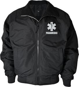 Bomber antivento pesante con Logo riflettente EMT giacca paramedica medica di emergenza con fodera in pile - Product Image 2