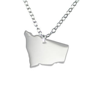 À la mode Australie Carte Pendentif Collier Nouvelle-Galles du Sud En Acier Inoxydable Chaîne Colliers Bijoux - Product Image 4