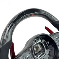 Volant en fibre de carbone LED Mercedes-AMG compatible avec C63, A45, E43, E63, W204, W205, 808, S63, W222, GLA, GLC