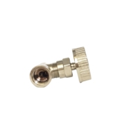 Vanne de régulation manuelle de débit d'eau de type T 1/4'' avec raccord mâle et raccord cannelé pour tuyau, régulateur d'équilibrage statique, vanne d'échappement pour pistolet de pulvérisation