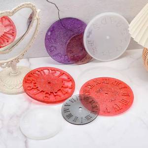 Moule à horloge en silicone époxy avec chiffres romains et constellations, artisanat en résine DIY, décoration murale pour la maison - Product Image 1