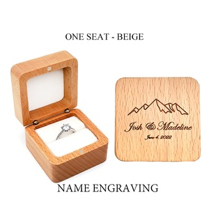 Nouvelle <span class=keywords><strong>boîte</strong></span> à bijoux en bois 2026, petite <span class=keywords><strong>boîte</strong></span> de rangement portable de voyage pour bagues et boucles d'oreilles, idéale pour les propositions de <span class=keywords><strong>mariage</strong></span> et les cadeaux de la Saint-Valentin - Product Image 5