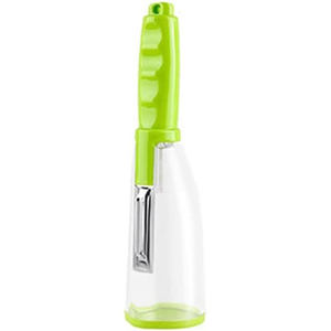 Pelador 2 en 1 con Contenedor, Cuchilla de Acero Inoxidable para Frutas y Verduras - Product Image 1