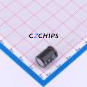 Condensateur électrolytique en aluminium à montage traversant 152EC0402, composant à montage traversant THT, D10xL13mm 220uF 20% 50V 232mA-101kHz - Product Image 1