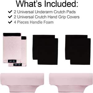 Customizable Comfortable Underarm Crutches Latex Filling Skin-Friendly Cotton-Blend for Long Use for Aluminum/Wooden Support - Product Image 2