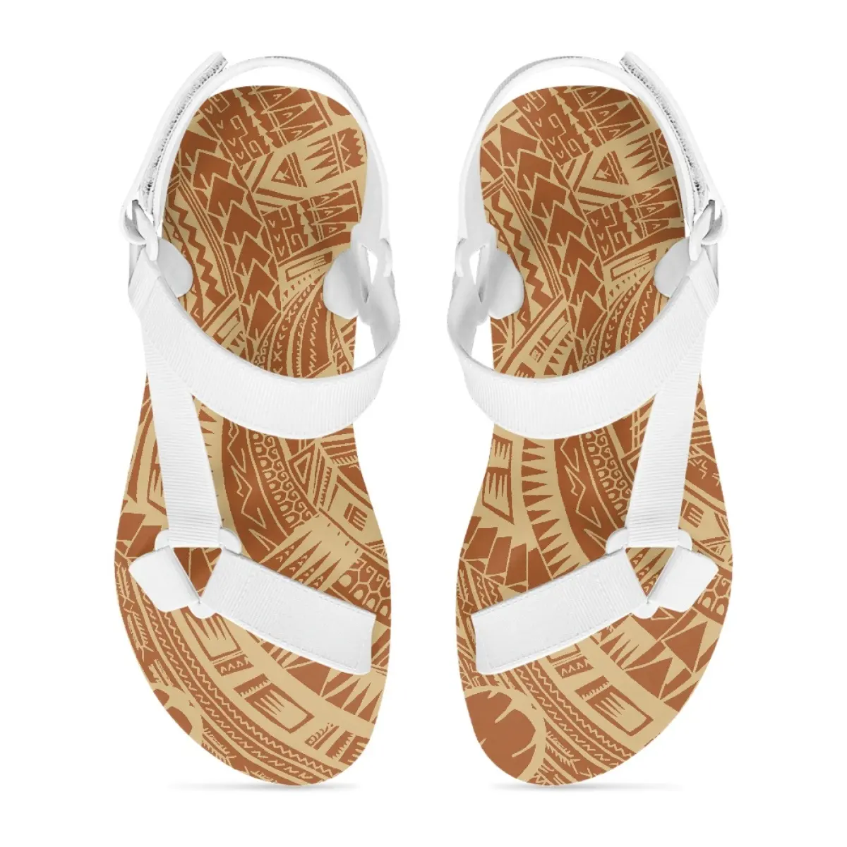 Shoes Custom Summer Beach Polynesian Print Sandal Dropshipping Custom Shoes Open Toe Sandals Tapa Samoan