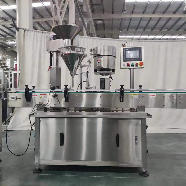 Automatic High-Accuracy Energy Saving Powder Filling Capping Machine for Glass Plastic Vial Bottles