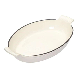 مقلاة تحميص مطلية بالمينا من الحديد الزهر بسعر المصنع ، مقلاة خبز على شكل سمكة - Product Image 4