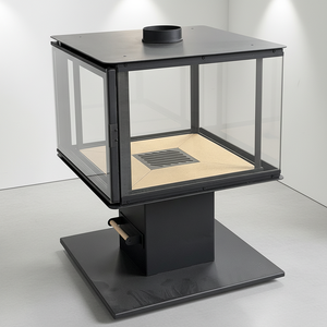 Wood <strong>Burning</strong> Stove with Contemporary <strong>Log</strong> Burner Design for Home Heating and Strong Long <strong>Burning</strong> Performance - Product Image 1