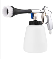 Pistolet à mousse de neige réglable avec distributeur de savon et buse pour compresseur d'air, outil de nettoyage à air comprimé