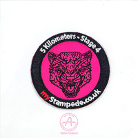 Usine forme personnalisée logo personnalisé Animal tigre manteau patchs de broderie pour chapeaux de camionneur