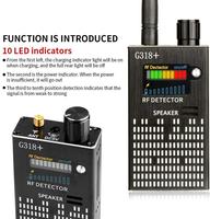 Stylo espion G318+ avec caméra cachée, détecteur de signaux RF anti-espionnage 2G 3G 4G