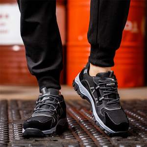 <span class=keywords><strong>Scarpe</strong></span> <span class=keywords><strong>Antinfortunistiche</strong></span> Traspiranti Personalizzate, Calzature Protettive Antiscivolo da <span class=keywords><strong>Uomo</strong></span> per Edilizia, <span class=keywords><strong>Scarpe</strong></span> da Lavoro Casual con Punta in Acciaio per Miniera - Product Image 5