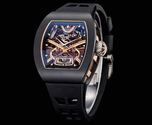 <span class=keywords><strong>Orologio</strong></span> Edizione Limitata 047 in Ceramica Nera Samurai Spirit Collector's Edition: <span class=keywords><strong>Orologio</strong></span> Meccanico Scheletrato con Tourbillon - Product Image 3