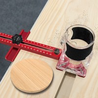 Fresadora Circular para Trabajar la Madera, Guía de Posicionamiento para Cortar Agujeros y Ranuras, Modelo Estándar, Aleación de Aluminio 6063