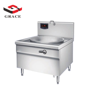 GRAZIA Commerciale In Acciaio Inox Attrezzature Da Cucina 12KW Doppio Piano Cottura A Induzione Wok - Product Image 5