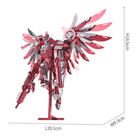 Modèle d'avion mécanique en métal 3D Piececool Thundering Wing, puzzle à assembler soi-même, moderne, 7 étoiles, cadeau de décoration de bureau pour adultes
