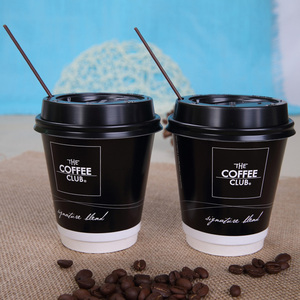באיכות גבוהה מותאם אישית קפה כוסות חד פעמי חם לשתות כוסות vaso קפה גביע שחור - Product Image 6