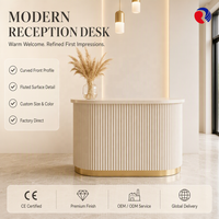 Comptoir de réception, comptoir d'accueil, mobilier de bureau commercial, design moderne pour hall d'hôtel, entreprise