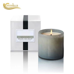 Set Regalo di Candele Profumate di Lusso Artigianali in Cera di Soia di Grandi Dimensioni con Logo Personalizzato all'Ingrosso e Private Label, Aromatizzate al Caffè e ai Fiori - Product Image 1