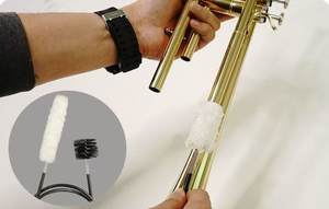 Brosse de nettoyage d'instruments OEM personnalisée en gros, pour le nettoyage de l'intérieur des flûtes, des trombones, des trompettes et des embouchures - Product Image 2