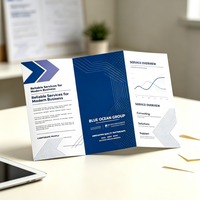 Folleto Tríptico Impreso Personalizado, Folleto Corporativo para Introducción de Marca Empresarial, Marketing para Ferias Comerciales