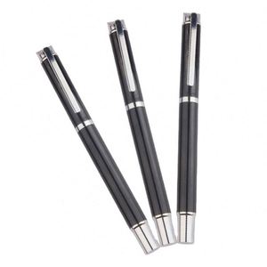 High Quality 1.0 mm Black Metal Ballpoint <b>Pen</b> with Custom Logo Stainless Steel for Business for Gifts - Product Image 1