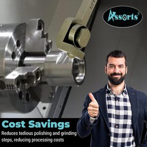 Assorts <b>Lathe</b> Burnishing <b>Tool</b> 1/2 X 1/2 X 2-1/2 External Turning For Metal Finishing - Product Image 6