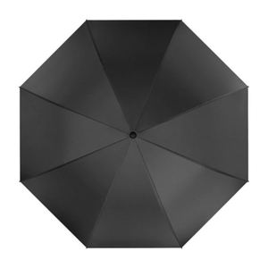 Parapluie de golf automatique anti-UV de haute qualité, personnalisé, noir, avec revêtement noir pour la pluie et le soleil - Product Image 2