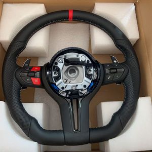 عجلة قيادة رياضية <span class=keywords><strong>M</strong></span> من الجلد على شكل D لسيارات BMW الفئة 7 والفئة 2 وX3 وX4 وM3 وF22 وF30 وF35 وF36 وM6 وF90 وF10 وF25 وF06 وF11 وF15 وF20 وF25 وF26 - Product Image 1