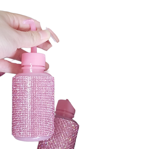 Bouteille de rinçage en plastique pour extensions de cils avec strass, flacon de lavage pour nettoyage des cils - Product Image 4