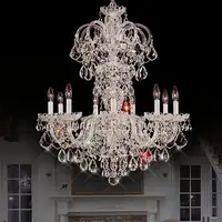 Lampadario moderno di lusso lampade a sospensione semplice villa duplex soggiorno tavolo da pranzo bar lampadario rotondo in cristallo di titanio rosso