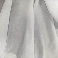 Tissu pongé blanc lisse 100% microfibre polyester ultra doux et fin pour doublure de costume formel