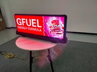 Pantalla LED Móvil Ultraligera para Techo de Auto/Taxi, Pantalla LED de Alta Definición para Publicidad en Taxi, Pantalla de Video LED para Camión Publicitario