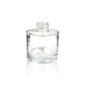 150毫升200毫升空豪华圆形透明白色香水芦苇玻璃扩散瓶带螺旋盖批发厂家价格