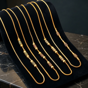 สร้อยคอทองคำแท้ 14K 18K 24K แบบดั้งเดิมสำหรับใช้ในชีวิตประจำวัน ขายส่ง สร้อยคอทองเหลืองชุบทอง 24K ประดับเพชร CZ เครื่องประดับสำหรับผู้หญิง - Product Image 2