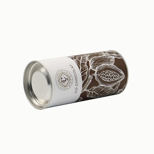 Emballage en tube biodégradable avec motifs personnalisés, qualité alimentaire, pour le stockage de fruits, de graines de cacao biologiques, boîte en papier avec couvercle - Product Image 6