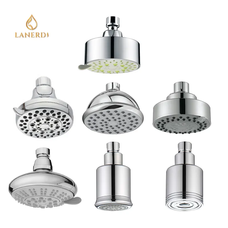 Xiamen High Pressure Rain 4" 2-Function Spa Plastic Overhead Shower Head High Flow Pressure