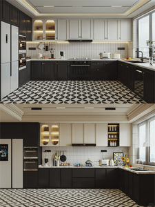 יצרן סיטונאי ארונות מטבח מעץ קיר אוסטרלי מודרני ארון מטבח לבן עם דלתות - Product Image 3